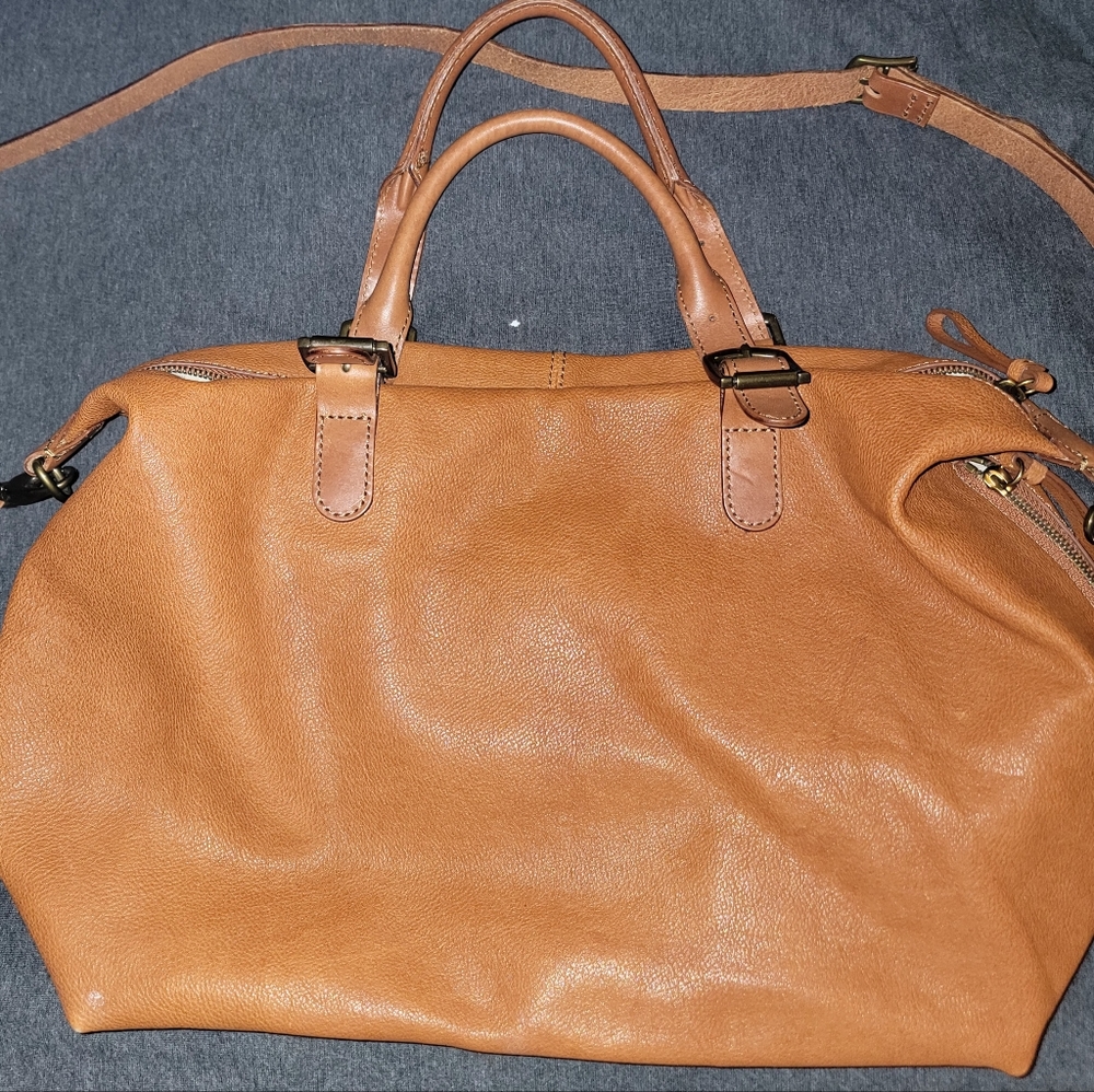 Mark & Graham Brooklyn Buckle Bag - Tan